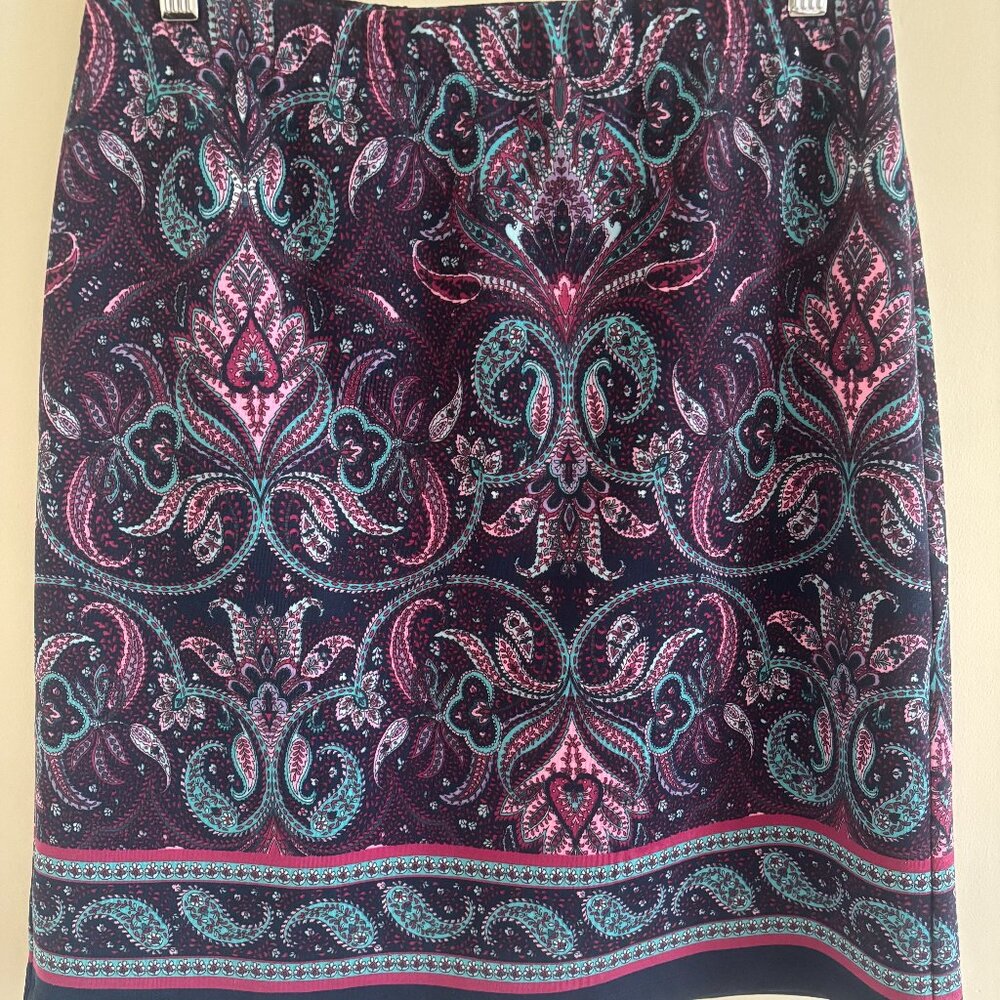 Talbots paisley skirt Size Small petite